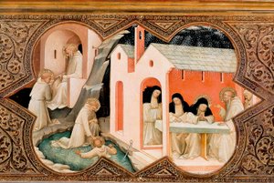 Altertavle av Jomfruens kroning av Lorenzo Monaco