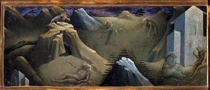 Episode av The Life of St Onofrio eller Onuphrius Painting av Lorenzo Monaco (1370-1423)