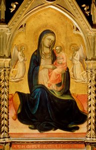 Jomfruen og barnet med englene Madonna av ydmykhet, c1408-c1410 av Lorenzo Monaco