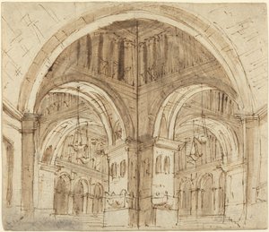 Design for en hvelvet hall av Lorenzo Sacchetti