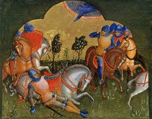 The Conversion of Paul Predella Panel, ca 1370. av Lorenzo Veneziano