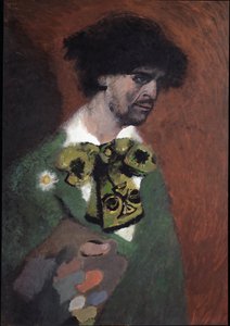 Selvportrett (selvportrett) Maleri av Lorenzo Viani (1882-1936)