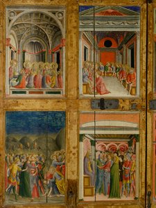 Relikvieskrin av dørene til Santa Maria della Scala. innvendig panel