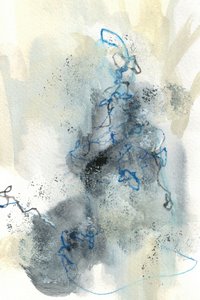 Abstrakt «Blue Flow» av Lori Ann Folz