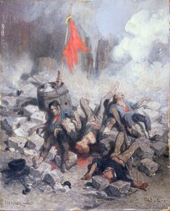 Ofre ved en barrikade i juni 1848