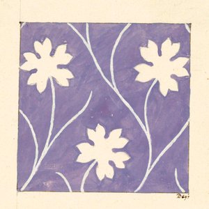Blomsterdesign for trykt tekstil