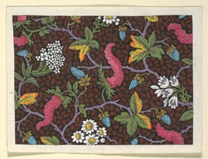 Blomsterdesign for trykte tekstiler
