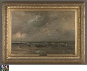 Sjølandskap ved De Panne av Louis Artan de Saint-Martin