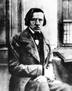 Frédéric Chopin , polsk pianist og komponist, 1849 av Louis Auguste Bisson