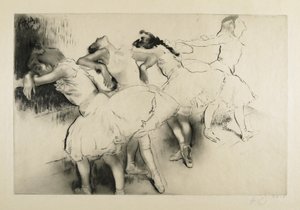 Fire dansere i baren av Louis Auguste Mathieu Legrand
