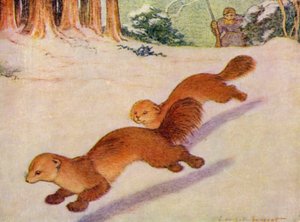 I dyrehagen: Martens (farge litho) av Louis Augustus Sargent