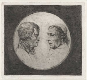 Coclers, LB, Dobbeltportrett av Napoleon og pave Pius VII (ca. 1805, Rijksmuseum) av Louis Bernard Coclers
