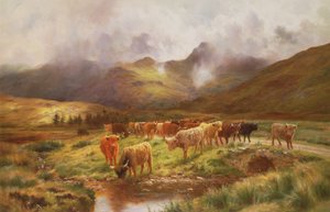 Et høyland kjørte i Strathfillan, Perthshire