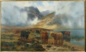 Av Loch Treachlan, Glencoe, Morning Mists, 1907