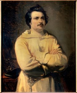 Portrett av Honore de Balzac (1799-1850) Maleri av Louis Boulanger (1806-1867) 1800-tallet. Tårn. Museum of Fine Arts