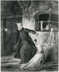 Sachette, Esmeralda og Claude Frollo, illustrasjon til 