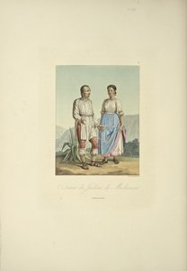 Kostymer til Mechoacan-indianerne, illustrasjon fra 