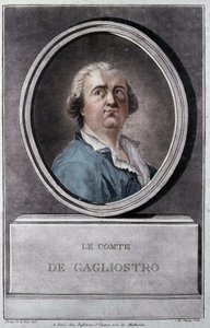 Giuseppe Balsamo, dit Alexander, greve av Cagliostro (1743 - 1795) av Brion de la Tour av Louis Brion de la Tour fils