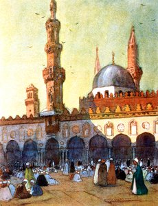 Moskeen i Al-Azhar, Kairo, Egypt, 1928