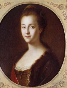 Portrett av Catherine II (1729-1796), Imperator of Russia Maleri av Louis Caravaque (1684-1754) 1700-tallet. St. Petersburg, Peterhof slott