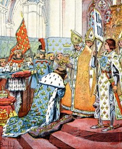 Kroning av den franske kong Charles VII i nærvær av Jeanne d'Arc 17. juli