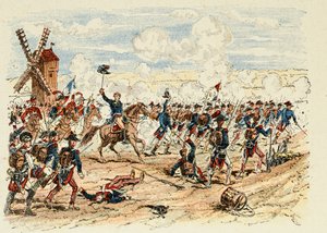 Illustrasjon hentet fra boken "The heros of the century", anekdotiske resiter av Dick de Lonlay og illustrert av Louis Bombled (1862-1927) av Louis Charles Bombled