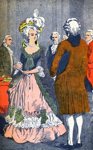 Marie Antoinette og Augeard av Louis Charles Bombled