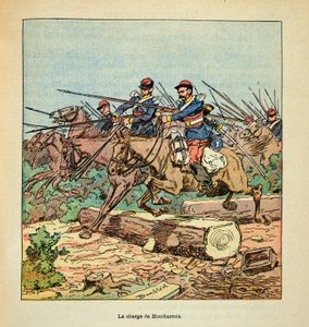 The Armee of the Loire av Eugene Sergent, dit Grenest, illustrert av Louis Bombled (1862-1927) (fransk-tyske krig; kampanje 1870 -1871): Slaget ved Ladon 22. november av Louis Charles Bombled