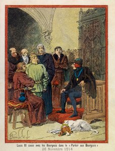 The Grand Jornees of the Hotel de Ville de Paris av A. Mercier, illustrert av Louis Bombled (1862-1927): Den 26. november av Louis Charles Bombled