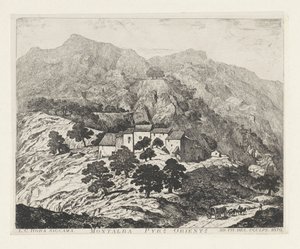 Montalba-le-Château (Frankrijk) Montalba Pyr[eneas]s. orient[ale]s (tittel på objekt) av Louis Charles Hora Siccama