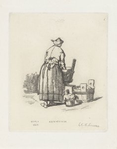 vaskekone Kunigunde (tittel på objekt) av Louis Charles Hora Siccama
