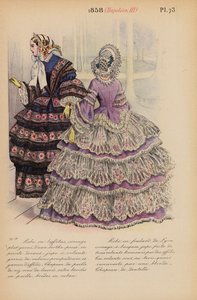 Fransk mote: 1858, Napoleon III (fargegravering)