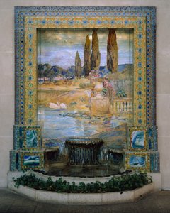 Hagelandskap, ca. 1905–15 (favril-glassmosaikk)