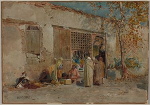 Marokkansk scene, ca. 1871. av Louis Comfort Tiffany