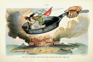 Timens plikt: - Å redde henne [Cuba] ikke bare fra Spania - men fra en verre skjebne, 1898
