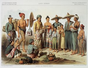 Laotiske befolkninger rundt 1870 i "" Journey d