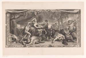 Hercules kjemper mot kentaurene Malerier fra Hôtel Lambert (serietittel) La Galerie de monsieur le Président Lambert-representant l