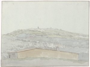 Utsikt over Montefusco Utsikt over Montefusco (tittel på objekt) Reiser i Italia, Sicilia og Malta - 1778 (serietittel) av Louis Ducros