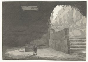 Grot en fontein in the old stad Manduria Cave & Fountain of the Mandurians nevnt i Plinius Travels in Italy, Sicilia and Malta - 1778 (serietittel)