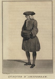 Quaker fra Amsterdam, Nederland (gravering) av Louis Fabricius (after) Dubourg