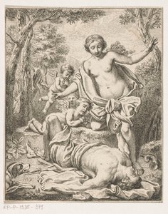 Venus og Adonis av Louis Fabritius Dubourg