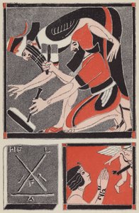 Noahs kart over kjærlighet; XXI, I-8 (farge litho)