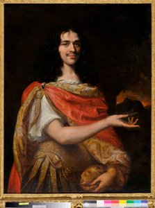 Portrett av en komiker av Molieres tropp (olje på lerret) av Louis Ferdinand (c.1612 89) Elle