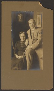 [Portrett av Fleckenstein og hans kone] av Louis Fleckenstein
