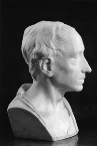 Byste av Alexander Pope (marmor)