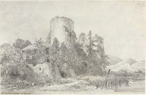 Utsikt over Chateau de Saconnex av Louis Francois Cassas