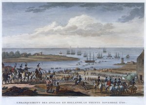 'Engelsmennenes ombordstigning i Holland, 30. november 1799'