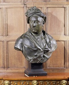 Byste av George Frederick Handel (1685-1759) (gips)