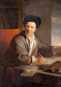 Portrett av forfatteren Bernard le Bovier de Fontenelle 1657-1757