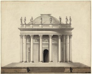 Et klassisk tempel av Louis Gustave Taraval